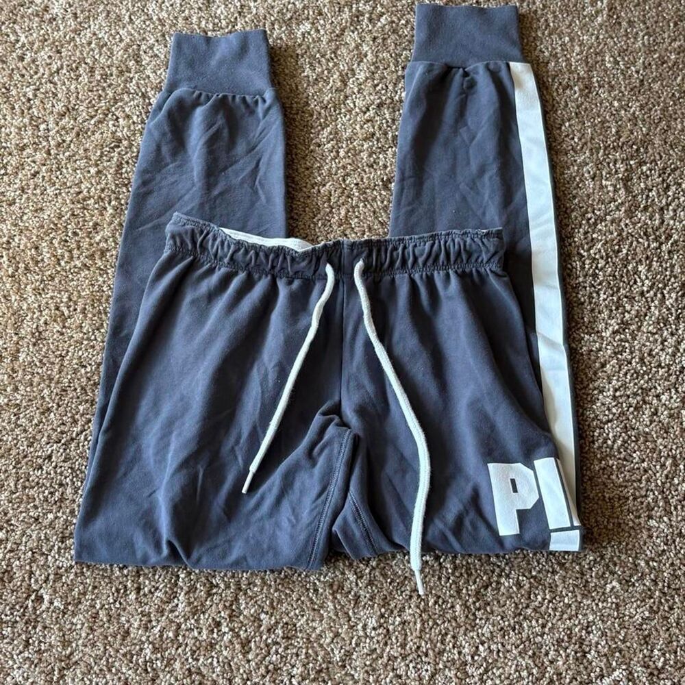 Victoria-s-secret-pink Women's Grey and Blue Joggers-tracksuits